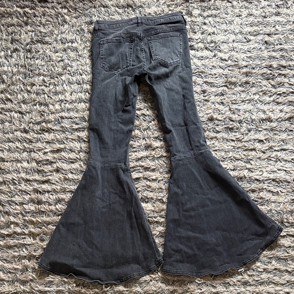 Free People Black Flare & Wide Leg Jeans - Picture 2 of 3